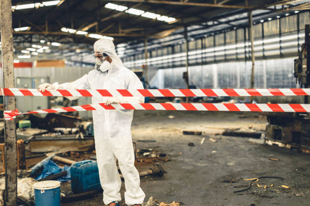 Professional Biohazard technician working in Beaufort, SC